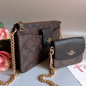 Coach multi pouch crossbody bag NWT